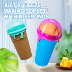 Frozen Magic Slushy Maker - Slush Puppy Maker - IJscrusher - Slush Puppy Beker - Slushy Puppy Maker - Slush Puppy Machine - Slush Maker - Slushy Cup - Tiktok - Bruin -Le Creuset Winkel 1200x1200 1302