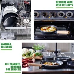 GreenChef Vintage Wokpan 28cm/3.7L - Zwart - Inductie - PFAS-vrij -Le Creuset Winkel 1200x1200 139