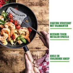 GreenChef Vintage Wokpan 28cm/3.7L - Zwart - Inductie - PFAS-vrij -Le Creuset Winkel 1200x1200 140