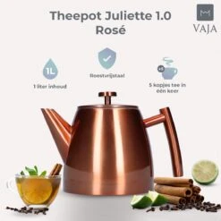 Vaja® Theepot Juliette Rosé Dubbelwandig -Le Creuset Winkel 1200x1200 1413