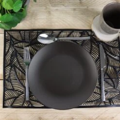 Orange85 Bordenset - Dinerbord - Borden - Plat - Set Van 6 - Mat Zwart - Diameter 27cm - Aardewerk - Servies -Le Creuset Winkel 1200x1200 1441