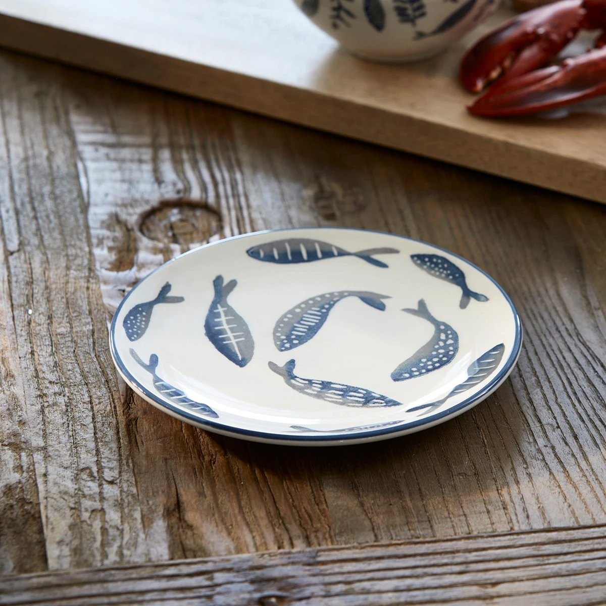 Riviera Maison Bord, ontbijtbord, Servies, Tafeldecoratie voor eetkamer, keuken - First Catch Breakfast Plate - Blauw - Keramiek - 1 stuk Riviera Maison Bord, Ontbijtbord, Servies, Tafeldecoratie Voor Eetkamer, Keuken - First Catch Breakfast Plate - Blauw - Keramiek - 1 Stuk -Le Creuset Winkel 1200x1200 1457