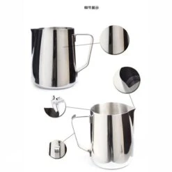 Merkloos Premium Barista Melkkan - Melkopschuim Kannetje - Melk Opschuimen - Koffie - Latte Macchiato Art - RVS - 150ml -Le Creuset Winkel 1200x1200 1522