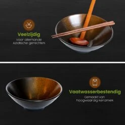 Greenwill Noodle Kom Set – Luxe Japans Servies Voor 2 Personen – Duurzame Keramieke Soepkommen – Inclusief Chopsticks Eetlepels En Houders -Le Creuset Winkel 1200x1200 1562