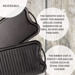 Nuovva Dubbelzijdig Gietijzeren Grillplaat - 50cm X 26cm -Le Creuset Winkel 1200x1200 16