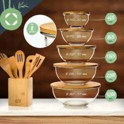 Klarstein Glazen Serveerschaal Met Bamboe Deksel - Afwasmachinebestendig - Veelzijdig Inzetbaar -Le Creuset Winkel 1200x1200 1609