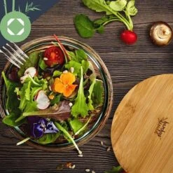 Klarstein Glazen Serveerschaal Met Bamboe Deksel - Afwasmachinebestendig - Veelzijdig Inzetbaar -Le Creuset Winkel 1200x1200 1610