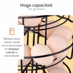 Goliving Eierrek - Eierhouder - Eiermand - Eieren Bewaren - Draaibaar - Ruimtebesparend - RVS - Zwart 2 Goliving Eierrek - Eierhouder - Eiermand - Eieren Bewaren - Draaibaar - Ruimtebesparend - RVS - Zwart -Le Creuset Winkel 1200x1200 1616