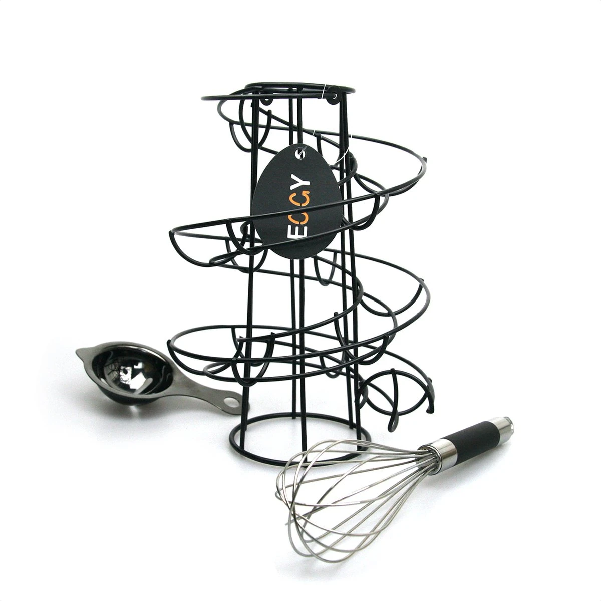 EGGY - Eierhouder - Eierrek Metaal Zwart - Eierrekje - Eierdoos - Eiermand - Eierschaal - Eieren bewaren Incl. Garde en Eierscheider EGGY - Eierhouder - Eierrek Metaal Zwart - Eierrekje - Eierdoos - Eiermand - Eierschaal - Eieren Bewaren Incl. Garde En Eierscheider -Le Creuset Winkel 1200x1200 1637