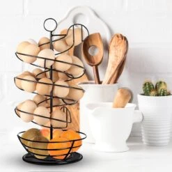 Eiermand – Eierrek – Eierhouder – Eieren – Zwart - Pasen - Tot 40 Eieren - 360° - BAULK® 9 Eiermand – Eierrek – Eierhouder – Eieren – Zwart - Pasen - Tot 40 Eieren - 360° - BAULK® -Le Creuset Winkel 1200x1200 1652