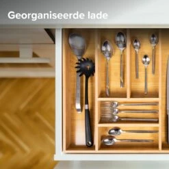 Grote Bestekbak Bamboe 81x47CM - Coninx Besteklade - Opbergbak - Duurzaam - Bamboe - Voor Laden Vanaf 47cm Diep -Le Creuset Winkel 1200x1200 1662