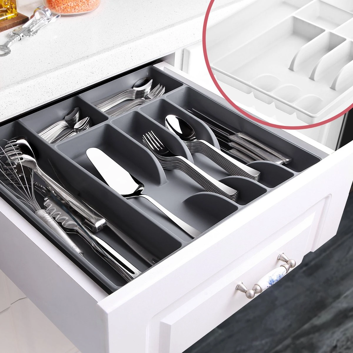 emhouse XL Bestekcassette Bestekbak Kunststof Besteklade Bestekbak 43,5x42,5x4 cm Wit Emhouse XL Bestekcassette Bestekbak Kunststof Besteklade Bestekbak 43,5x42,5x4 Cm Wit -Le Creuset Winkel 1200x1200 1663