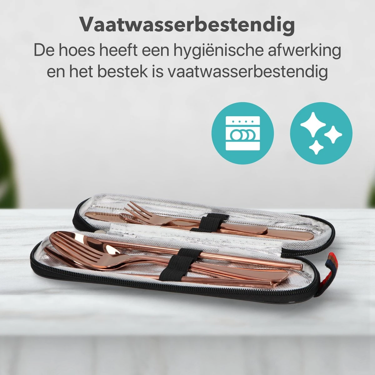Damster reisbestek - Verbeterde versie - Meeneem bestek rvs - reis bestekset to go - incl. herbruikbare rietjes - Eenpersoons - Achtdelig - Roodgoud Damster Reisbestek - Verbeterde Versie - Meeneem Bestek Rvs - Reis Bestekset To Go - Incl. Herbruikbare Rietjes - Eenpersoons - Achtdelig - Roodgoud -Le Creuset Winkel 1200x1200 1705