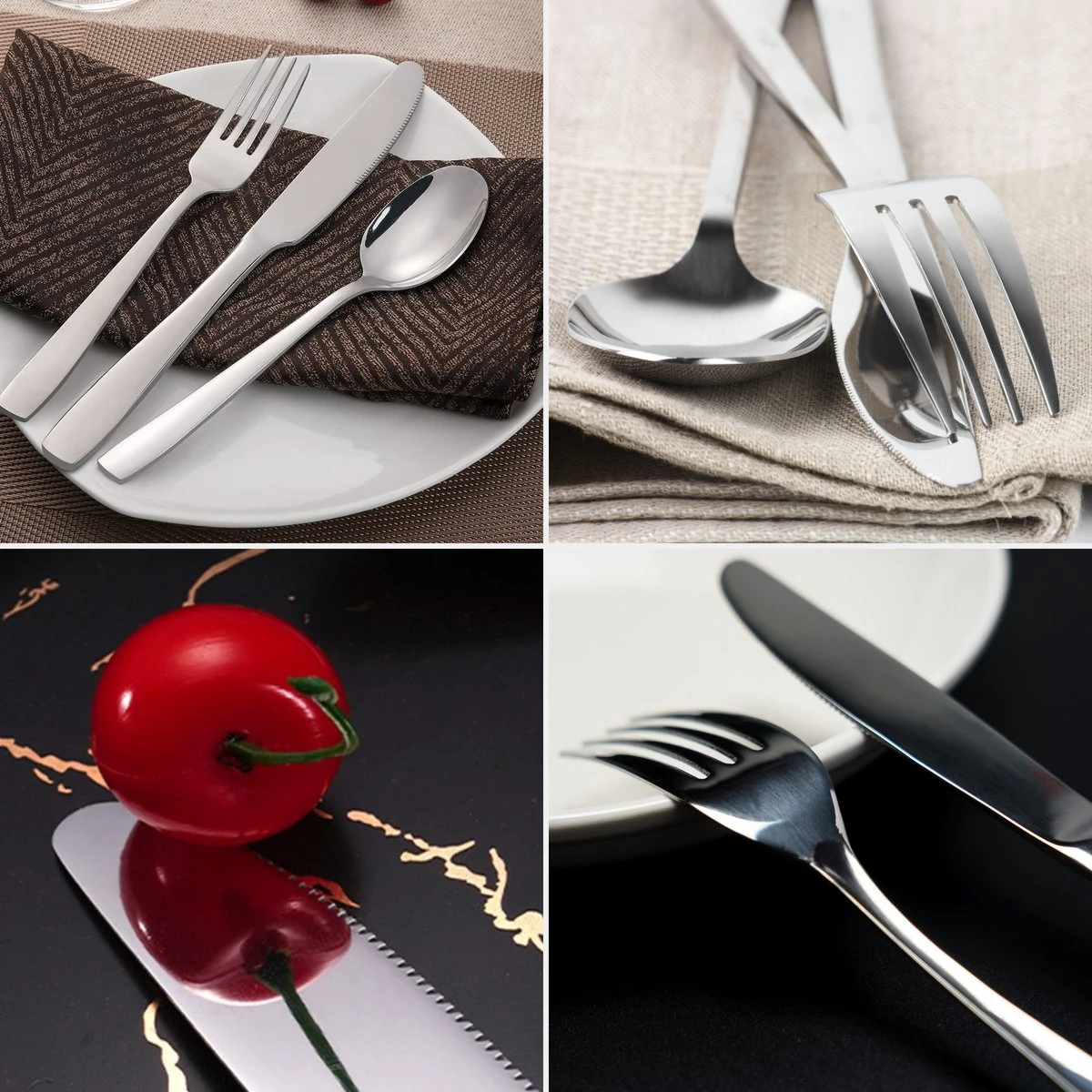 Deleca 8 Persoons Bestekset (48-delig) - Lepels, Messen, Vorken & Steakmessen - Vaatwasserbestendig - Zilver / RVS Deleca 8 Persoons Bestekset (48-delig) - Lepels, Messen, Vorken & Steakmessen - Vaatwasserbestendig - Zilver / RVS -Le Creuset Winkel 1200x1200 1732