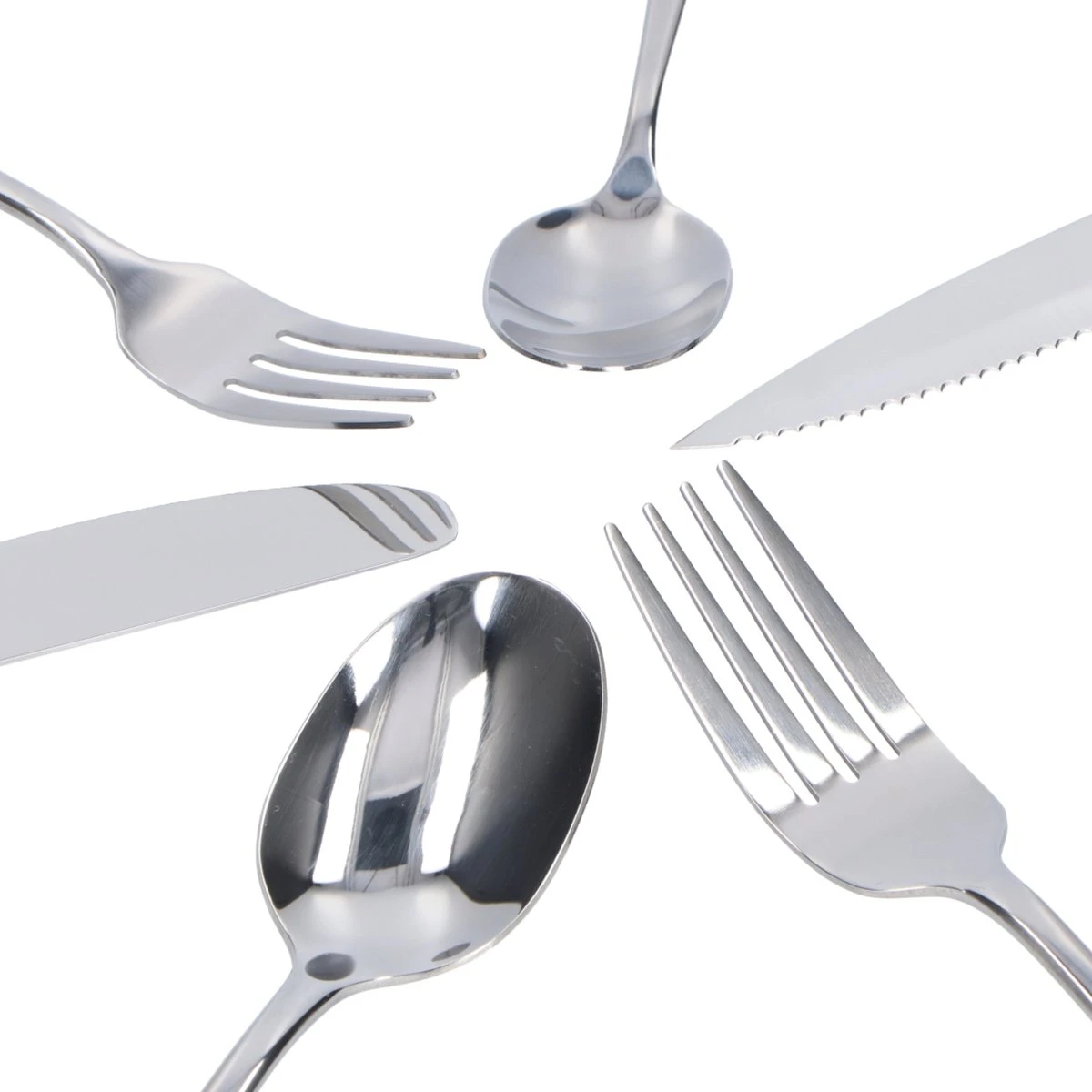 Deleca 8 Persoons Bestekset (48-delig) - Lepels, Messen, Vorken & Steakmessen - Vaatwasserbestendig - Zilver / RVS Deleca 8 Persoons Bestekset (48-delig) - Lepels, Messen, Vorken & Steakmessen - Vaatwasserbestendig - Zilver / RVS -Le Creuset Winkel 1200x1200 1735