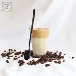 House Of Husk Latte Macchiato Lepels Set - Lange Theelepels - Koffielepels - Longdrinklepels - Sorbetlepels - Barlepel - RVS - 6 Stuks - 20CM - Zwart -Le Creuset Winkel 1200x1200 1901