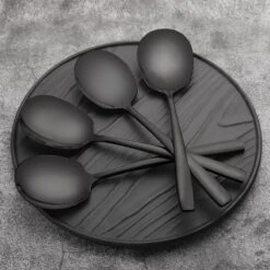 House Of Husk® Opscheplepel Set - Zwart - Serveerlepel - Groetelepel - Aardappellepel - 21cm - RVS - 4 Stuks -Le Creuset Winkel 1200x1200 1946