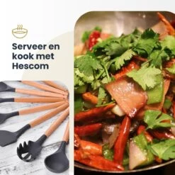 Hescom Siliconen Gesloten Opscheplepel Met Anti-aanbaklaag - Keukengerei Met Ergonomisch Design - Hittebestendige Serveerlepel - Vaatwasservriendelijk -Le Creuset Winkel 1200x1200 1956