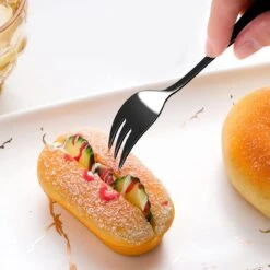 House Of Husk® Gebaksvorkjes - Dessertvorken - Taartvorkjes - Cocktailvorken - Klein Vorkjes - 12 Stuks - RVS - Zwart -Le Creuset Winkel 1200x1200 2036