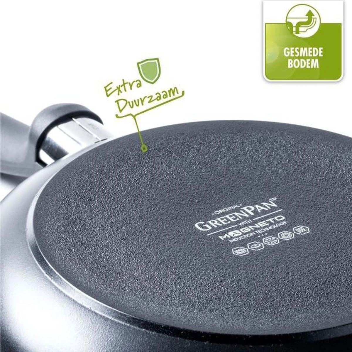 GreenPan Cambridge koekenpan 26cm - zwart - inductie - PFAS-vrij GreenPan Cambridge Koekenpan 26cm - Zwart - Inductie - PFAS-vrij -Le Creuset Winkel 1200x1200 24