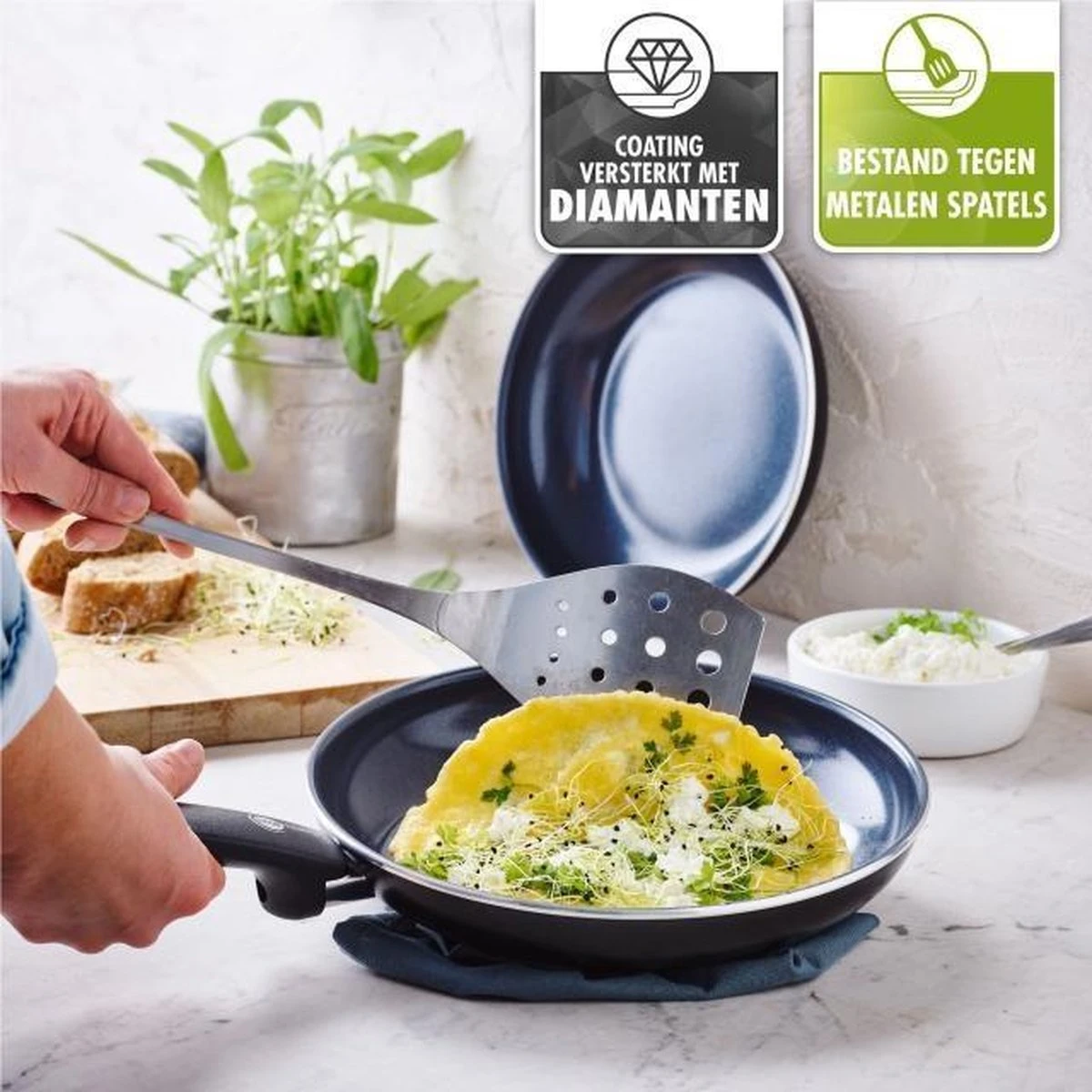 GreenPan Cambridge koekenpan 26cm - zwart - inductie - PFAS-vrij GreenPan Cambridge Koekenpan 26cm - Zwart - Inductie - PFAS-vrij -Le Creuset Winkel 1200x1200 29