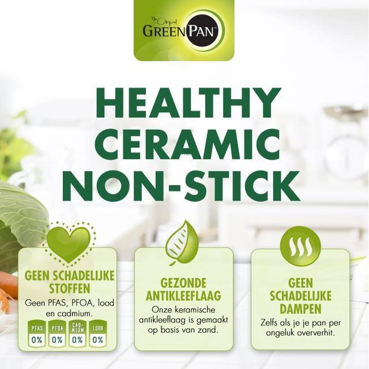 Greenpan Torino Keramische Hapjespan - 28 cm - met glazen deksel Greenpan Torino Keramische Hapjespan - 28 Cm - Met Glazen Deksel -Le Creuset Winkel 1200x1200 357