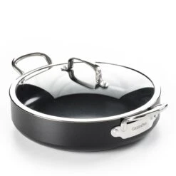 GreenPan Barcelona Infinity Pro Hapjespan Met Deksel 30cm - Zwart - Inductie - PFAS-vrij -Le Creuset Winkel 1200x1200 384