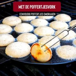 Rednas Poffertjespan Pakket - Incl. Luxe Giftbox - Incl.Bakkwast/Vork/Doseerfles - RVS/Gietijzer -Le Creuset Winkel 1200x1200 45