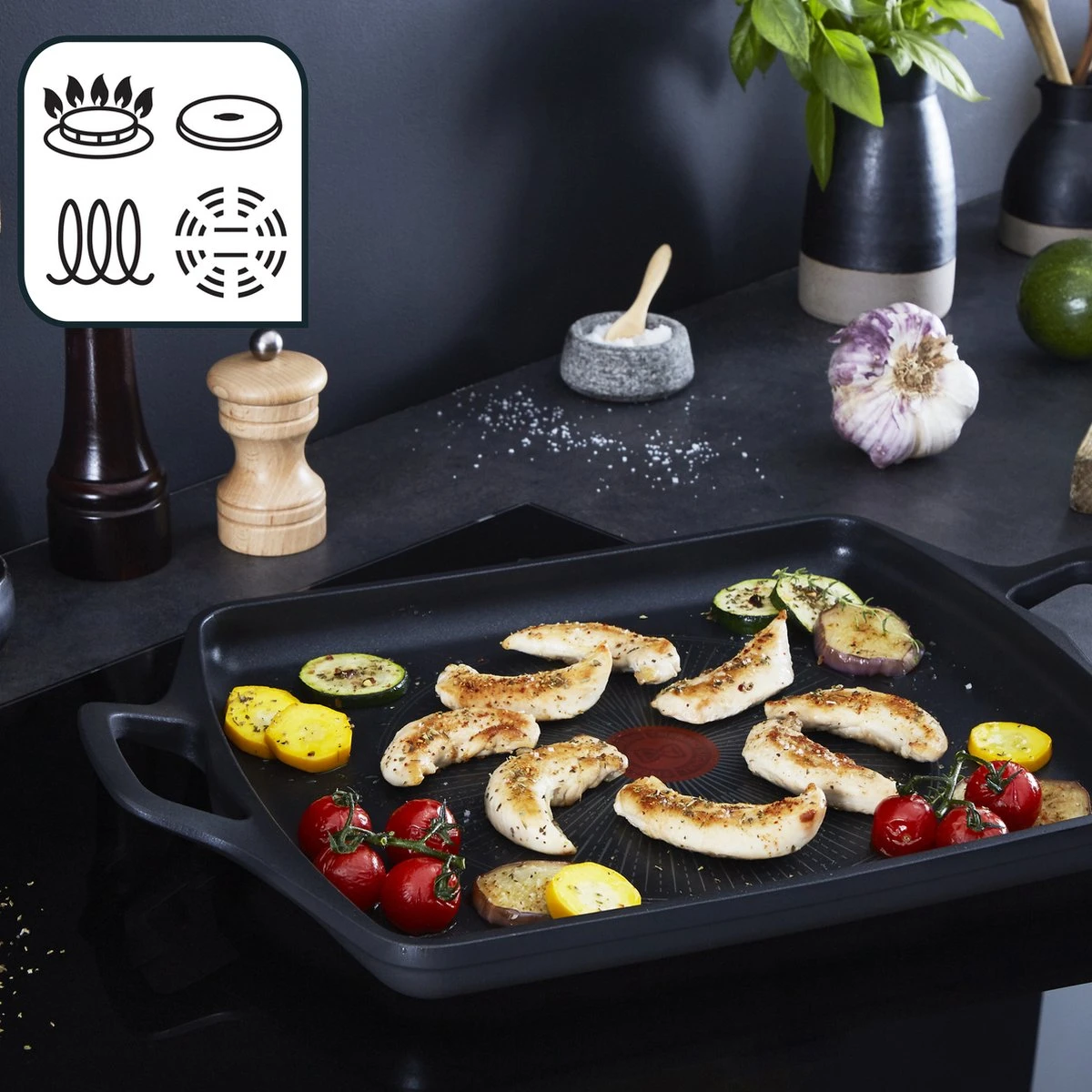 Tefal Robusto - Pan - Plancha - 26x32cm Tefal Robusto - Pan - Plancha - 26x32cm -Le Creuset Winkel 1200x1200 453