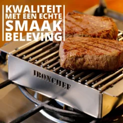 IRONCHEF Lavastenen Grill - Geschikt Voor Gasfornuis - Barbecue - BBQ - Grillplaat - Grilplaat - Bakplaat - Grillpan -Le Creuset Winkel 1200x1200 456