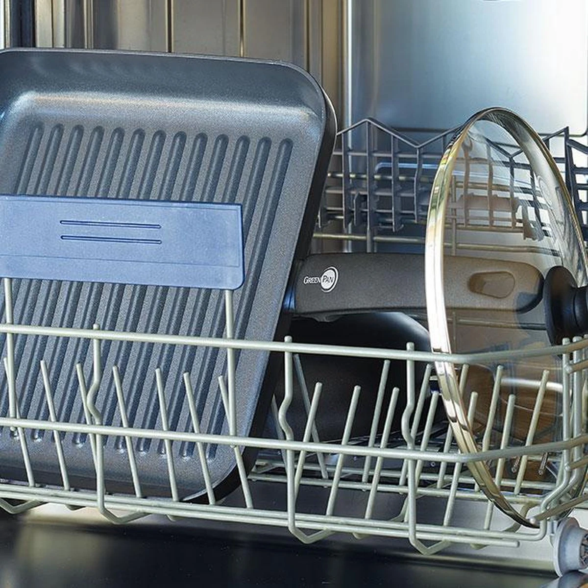 GreenPan Cambridge grillpan 28cm - zwart - inductie - PFAS-vrij GreenPan Cambridge Grillpan 28cm - Zwart - Inductie - PFAS-vrij -Le Creuset Winkel 1200x1200 491