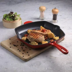 Cdealsz® Grillpan Gietijzer - Inductie - Rood - 28 Cm -Le Creuset Winkel 1200x1200 518