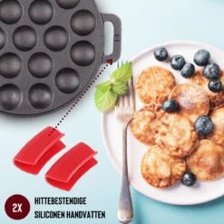Rednas Poffertjespan Pakket - Incl. Luxe Giftbox - Incl.Bakkwast/Vork/Doseerfles - RVS/Gietijzer -Le Creuset Winkel 1200x1200 53