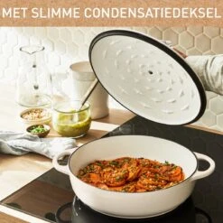 Tefal LOV Lage Braadpan - 3.8L - Ø28 Cm - Beige -Le Creuset Winkel 1200x1200 538