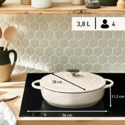 Tefal LOV Lage Braadpan - 3.8L - Ø28 Cm - Beige -Le Creuset Winkel 1200x1200 539