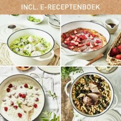 Tefal LOV Lage Braadpan - 3.8L - Ø28 Cm - Beige -Le Creuset Winkel 1200x1200 540