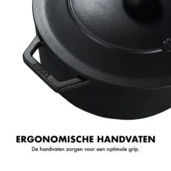 MOA Gietijzeren Braadpan - Inhoud 5,7 Liter - 26CM - Rond - Alle Warmtebronnen - Ook Voor Inductie - Gewicht 5,8 Kg - Zwart - C26B -Le Creuset Winkel 1200x1200 558