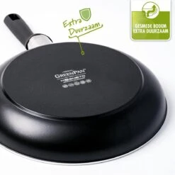 GreenPan Memphis Hapjespan 28cm - Zwart - Inductie - PFAS-vrij 5 GreenPan Memphis Hapjespan 28cm - Zwart - Inductie - PFAS-vrij -Le Creuset Winkel 1200x1200 720