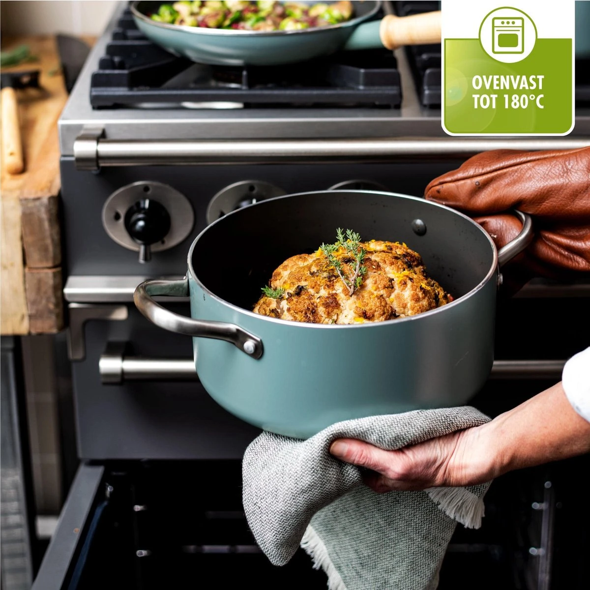 GreenPan Mayflower Hapjespan met deksel - Ø 24 cm - Keramisch - Inductie GreenPan Mayflower Hapjespan Met Deksel - Ø 24 Cm - Keramisch - Inductie -Le Creuset Winkel 1200x1200 731