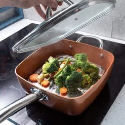 Nuovva Koperen Frituurpan, Met Diepe Zijkanten & Deksel -Le Creuset Winkel 1200x1200 741