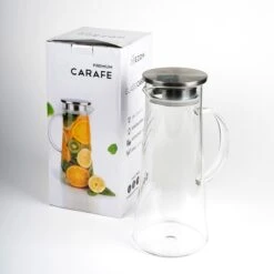 MÊZON® Schenkkan - Glazen Waterkan - Waterkaraf Voor Fruitwater - Multifunctionele Decanteer Karaf - Kan Met Deksel - 1.5L Capaciteit -Le Creuset Winkel 1200x1200 906