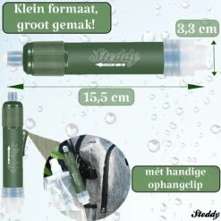 Waterfilter Steddy Pro - Survival Bushcraft Kit - Noodpakket - Waterzuivering - Water Filter Kraan - Outdoor -Le Creuset Winkel 1200x1200 938