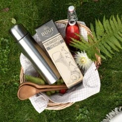 BUUF™️ Thermosfles 1 Liter - Isoleerfles - Thermosbeker - 24u/koud, 8u/warm - RVS - Zilver -Le Creuset Winkel 1200x1200 998