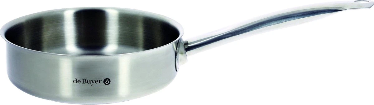 De Buyer Prim'Appety Hapjespan Inductie 28 cm RVS - Zonder Anti Aanbaklaag De Buyer Prim'Appety Hapjespan Inductie 28 Cm RVS - Zonder Anti Aanbaklaag -Le Creuset Winkel