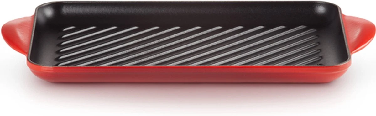 Le Creuset - Gietijzeren Grillplaat - 32x22cm - Kersenrood Le Creuset - Gietijzeren Grillplaat - 32x22cm - Kersenrood -Le Creuset Winkel