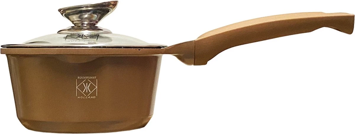 Kookkunst Holland pannenset 10 delig inductie met deksels en silicone koudgrepen - koper Kookkunst Holland Pannenset 10 Delig Inductie Met Deksels En Silicone Koudgrepen - Koper -Le Creuset Winkel