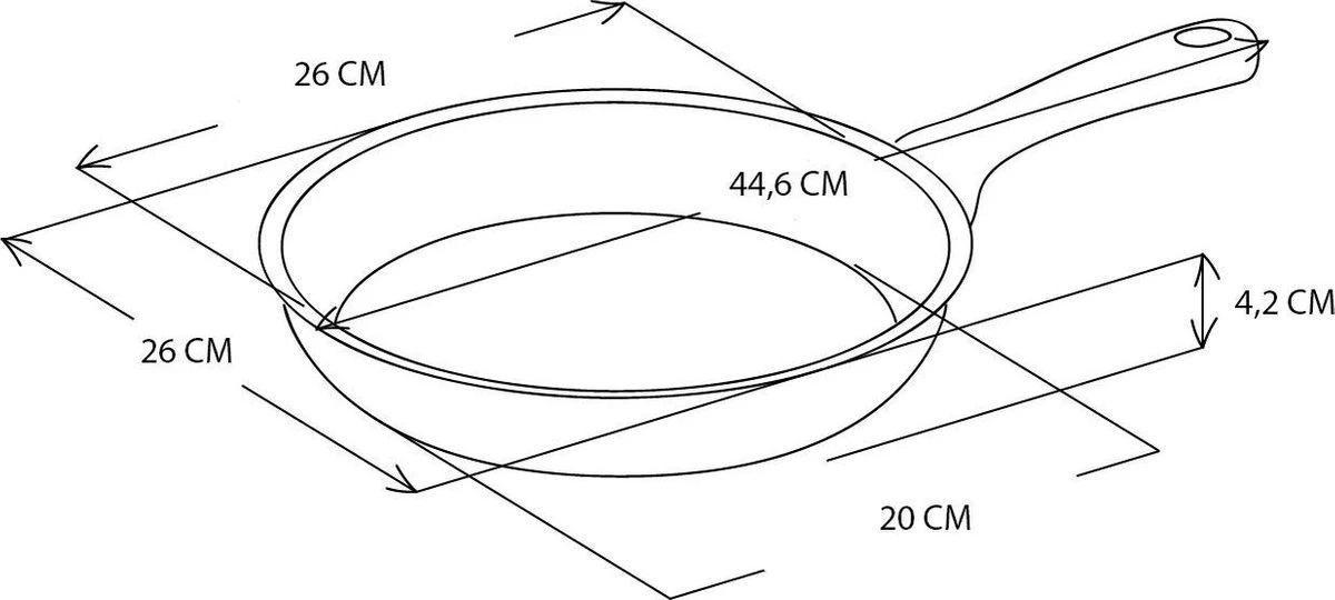 GreenPan Cambridge koekenpan 26cm - zwart - inductie - PFAS-vrij GreenPan Cambridge Koekenpan 26cm - Zwart - Inductie - PFAS-vrij -Le Creuset Winkel