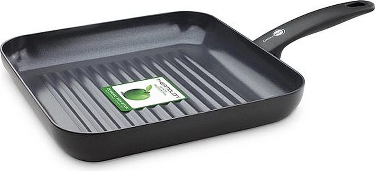GreenPan Cambridge grillpan 28cm - zwart - inductie - PFAS-vrij GreenPan Cambridge Grillpan 28cm - Zwart - Inductie - PFAS-vrij -Le Creuset Winkel 1200x547 1