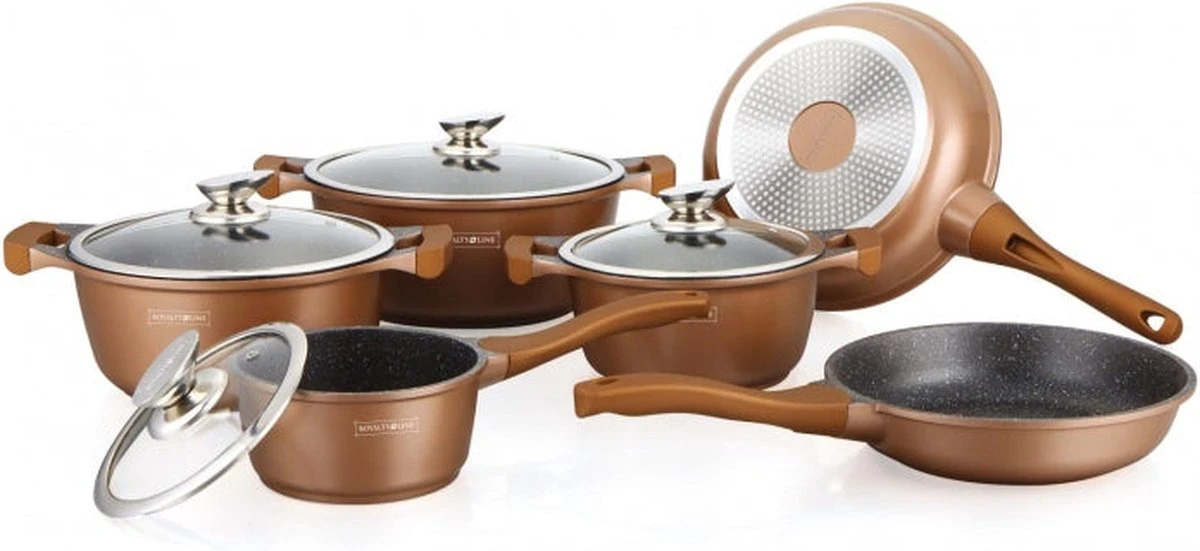 Royalty Line 10-delige Pannenset-- RVS - Gietijzer- Roze Royalty Line 10-delige Pannenset-- RVS - Gietijzer- Roze -Le Creuset Winkel 1200x551 3