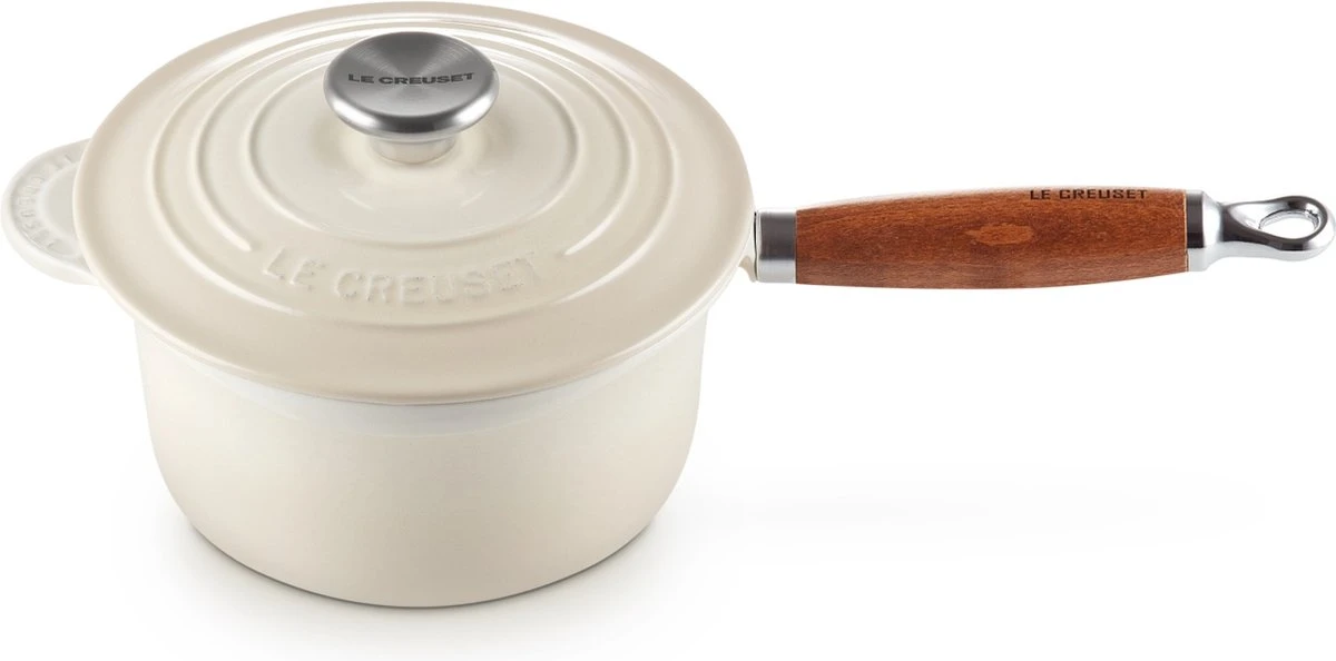Le Creuset Steelpan - met deksel - Tradition - Meringue - ø 18 cm / 1.8 Liter Le Creuset Steelpan - Met Deksel - Tradition - Meringue - ø 18 Cm / 1.8 Liter -Le Creuset Winkel